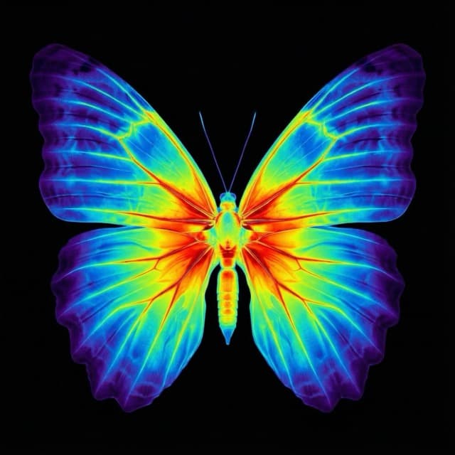 AI-generated thermal X-ray render from X-Ray Camera app