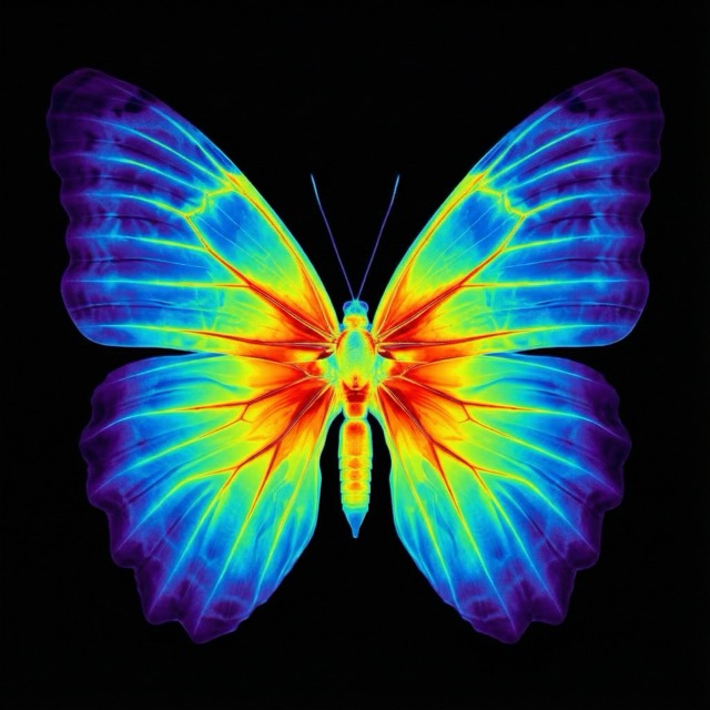 AI-generated thermal X-ray render from X-Ray Camera app